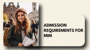 admission requirements for MiM