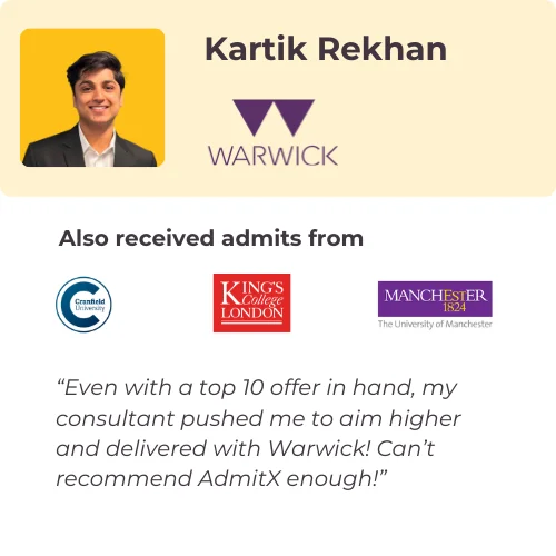Kartik Rekhan testimonial