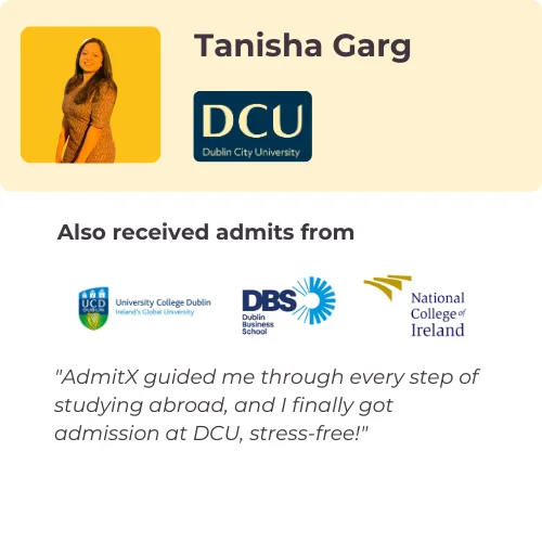 Tanisha Garg testimonial