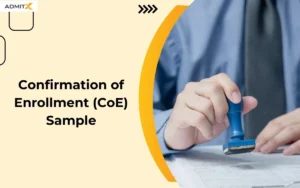 Confirmation of Enrollment (CoE) Sample