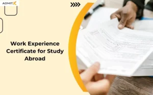 Work Experience Certificate for Study Abroad
