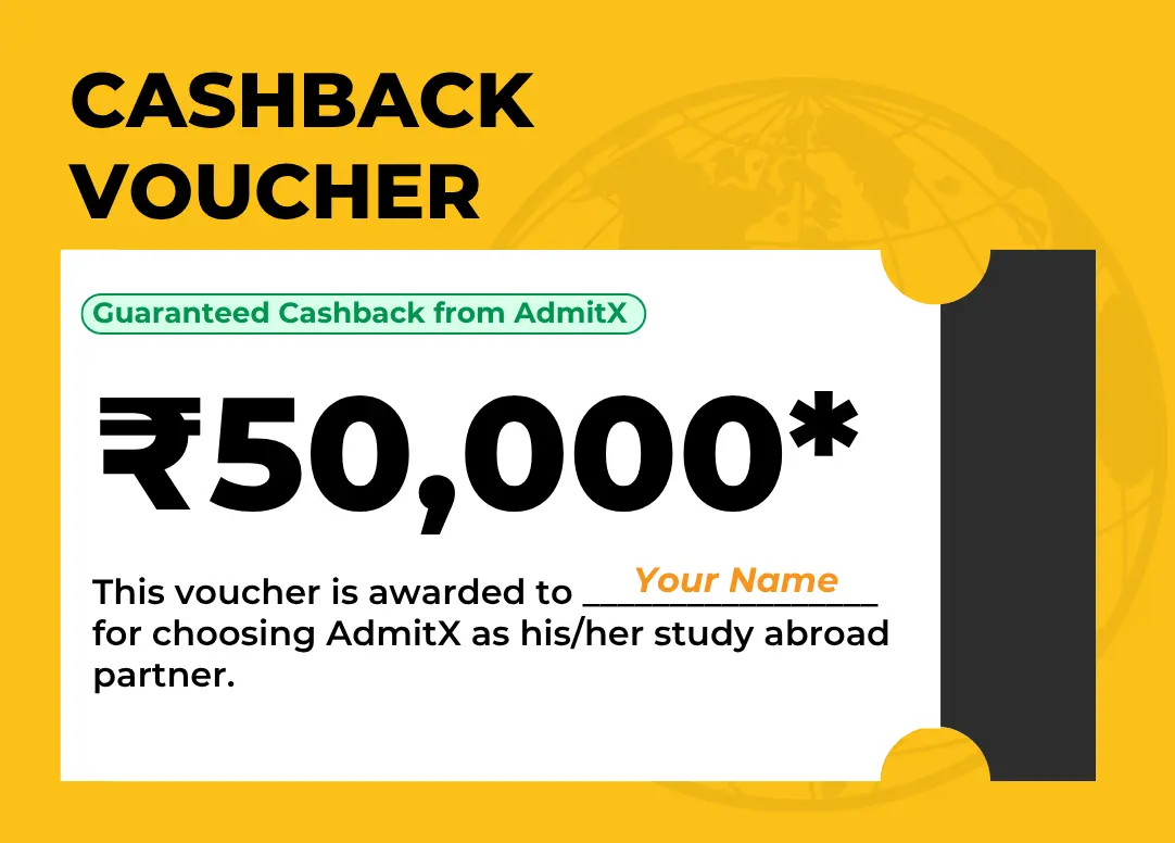 AdmitX Cashback Voucher Sample