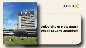 University of New South Wales M.Com Deadlines